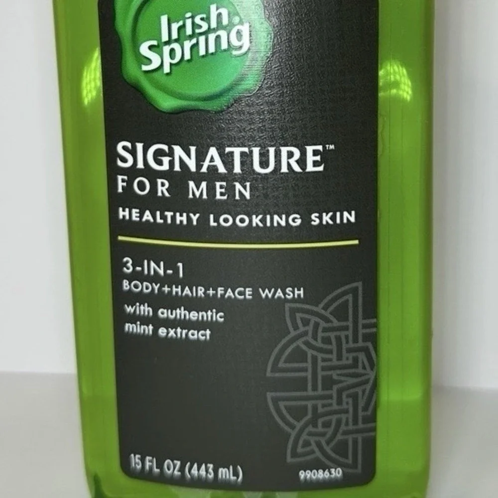 Irish Spring Signature For Men 3-in-1 Body Hair Face Wash 15 oz Discontinued